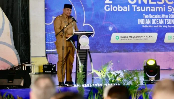 Pj Gubernur Aceh Ajak Dunia Perkuat Peringatan Dini Tsunami dalam Simposium UNESCO