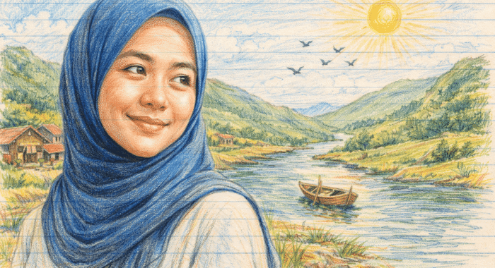 Bergaya Sketsa Pensil Prompt Viral Foto Menggunakan ChatGPT