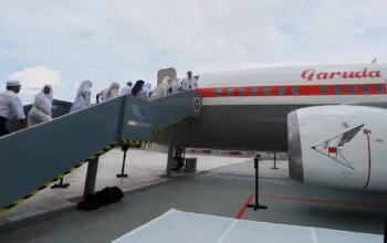 Replika Pesawat Garuda Indonesia Resmi Hadir di Asrama Haji Aceh, Dukung Edukasi Jamaah