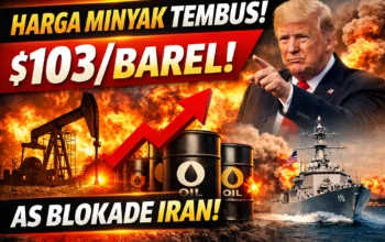 Harga Minyak Dunia Tembus $103 per Barel Usai AS Umumkan Blokade Iran, Pasar Global Bergejolak