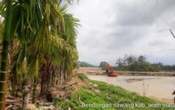 Bendung Jamuan Jebol, Kementerian PU Gerak Cepat Amankan Irigasi 1.600 Hektare Sawah di Aceh Utara
