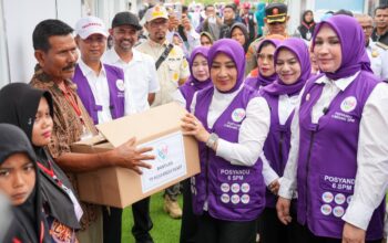 Ketua Umum TP Posyandu Salurkan Ribuan Bantuan