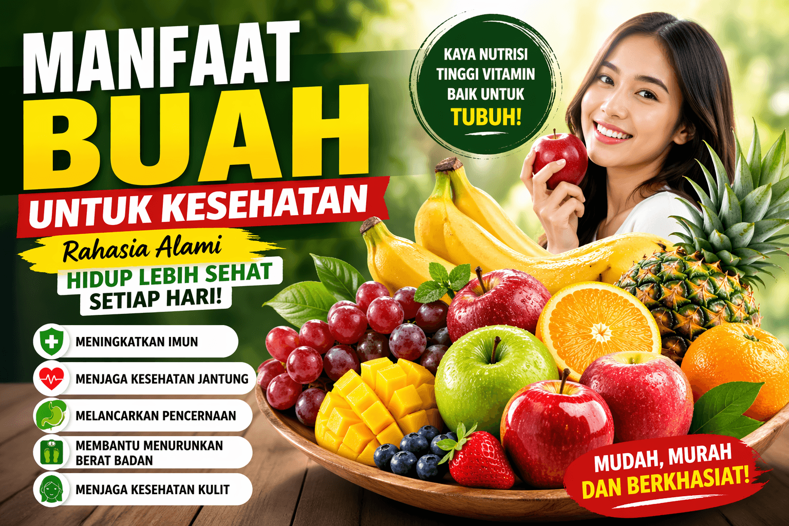 Manfaat buah untuk kesehatan harian