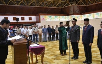 Gubernur Aceh Lantik Tiga Kepala SKPA, Tekankan Percepatan Kinerja dan Optimalisasi Anggaran