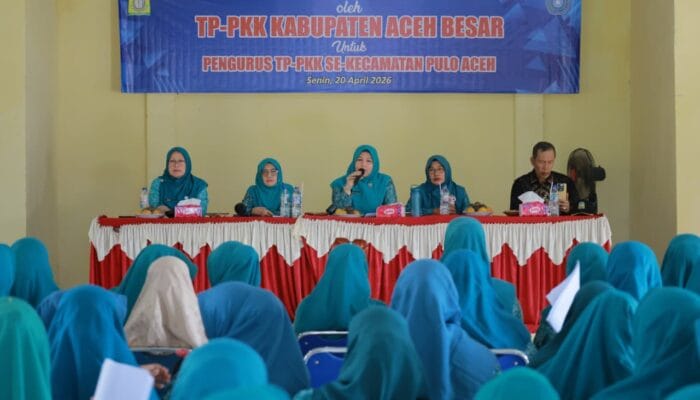 TP PKK Aceh Besar Gelar Sosialisasi Rakernas X di Pulo Aceh, Salurkan Bantuan untuk Warga dan Lansia