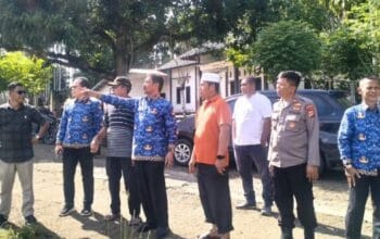 Wabup Aceh Besar Tinjau Lokasi Pembangunan Kantor Camat Lembah Seulawah