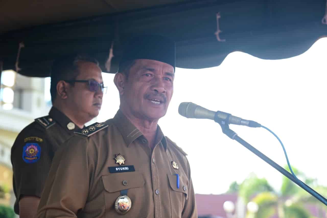 Wabup Aceh Besar Syukri tegaskan disiplin ASN dan umumkan penerapan E-Office mulai Mei 2026