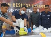 Hampir 2 Kg Sabu Dimusnahkan di Banda Aceh, Jaringan Narkoba Terungkap