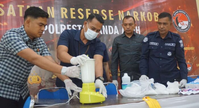 Hampir 2 Kg Sabu Dimusnahkan di Banda Aceh, Jaringan Narkoba Terungkap