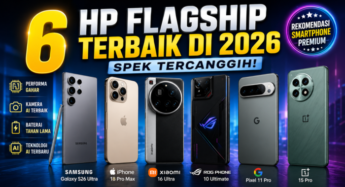 6 smartphone flagship Terbaik 2026 dengan Spek Tercanggih, Kamera AI dan Performa Gahar