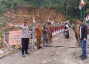 Jembatan Umah Besi di Bener Meriah kembali normal