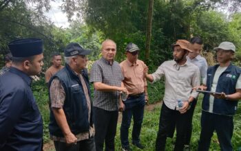 DPRK Aceh Besar dan PDAM Tinjau Lokasi Pembangunan WTP Seulimuem Senilai Rp47 Miliar