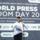 peringatan World Press Freedom Day 2026 di Jakarta.