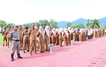Jajaran ASN mengikuti Upacara Peringatan Hari Buku Nasional