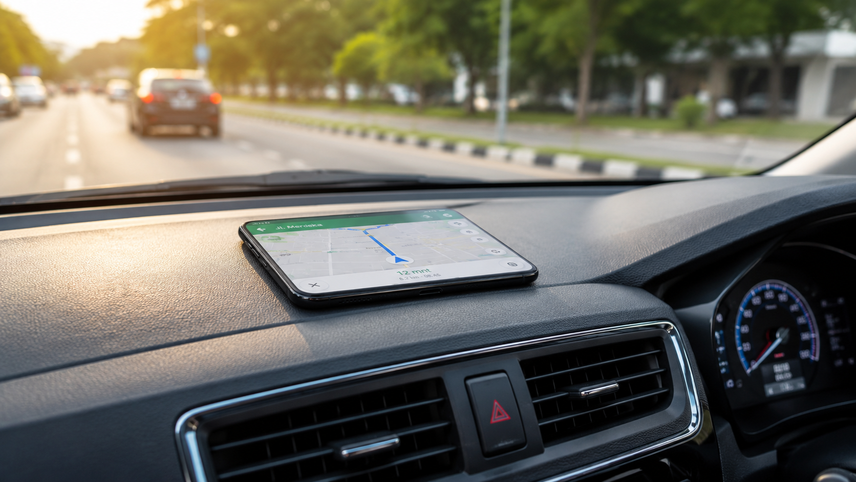 Bahaya menaruh smartphone di dashboard mobil