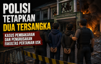 Polisi Tetapkan Dua Tersangka Pembakaran Fakultas Pertanian USK