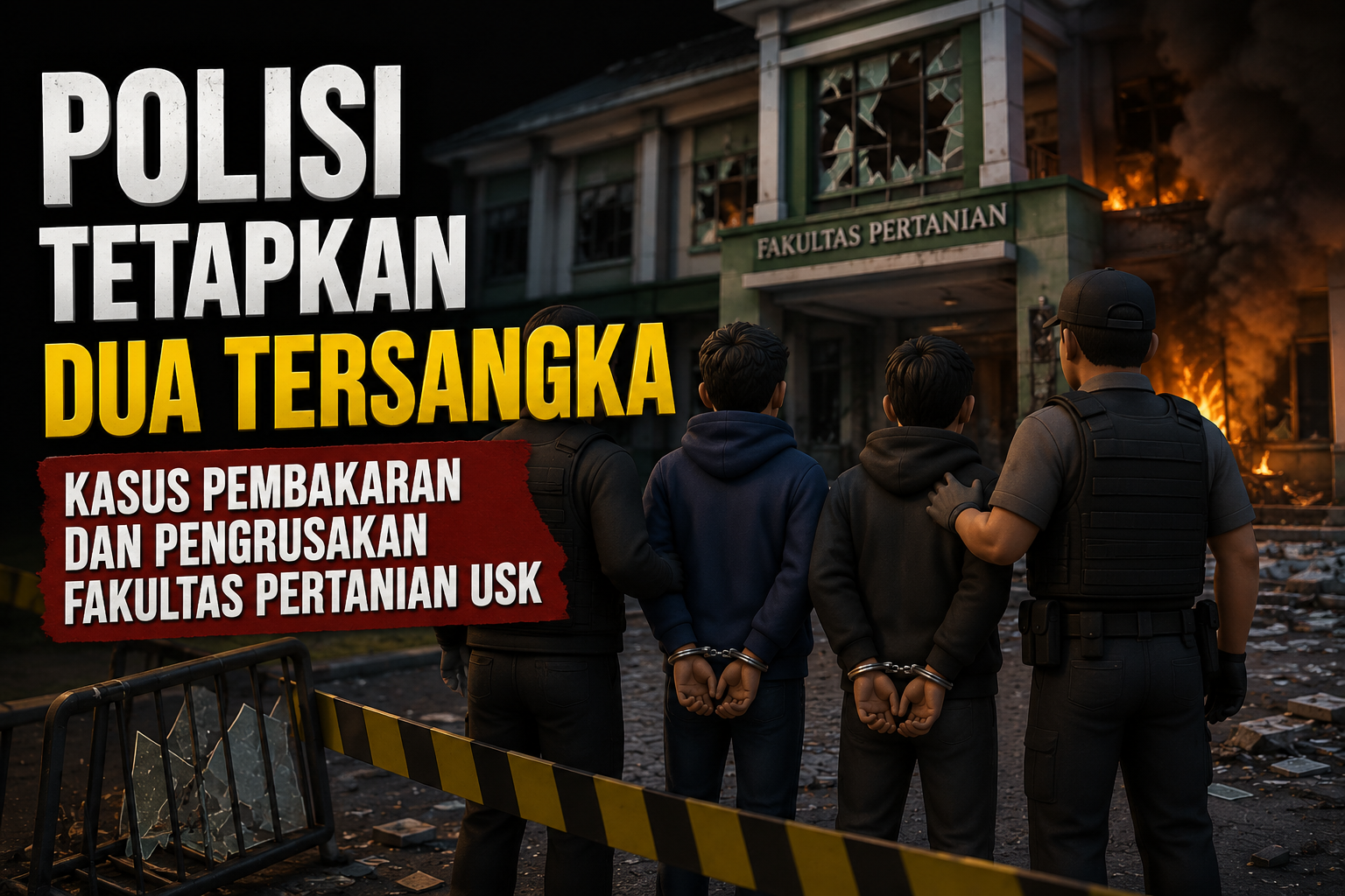Pembakaran Fakultas Pertanian USK