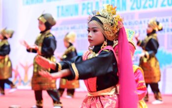 Penampilan Tarian Anak-anak TK se Aceh Besar pada Pagelaran Seni Tari tingkat TK Se Aceh Besar 2