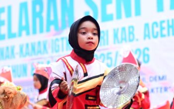 Penampilan Tarian Anak-anak TK se Aceh Besar pada Pagelaran Seni Tari tingkat TK Se Aceh Besar4