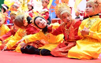 Penampilan Tarian Anak-anak TK se Aceh Besar pada Pagelaran Seni Tari tingkat TK Se Aceh Besar5