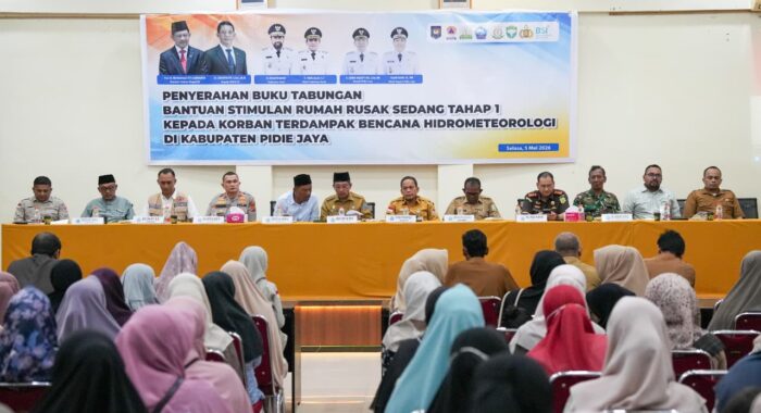 282 KK di Pidie Jaya Terima Bantuan Stimulan Perumahan Tahap I, PRR Dorong Pemulihan Pascabencana