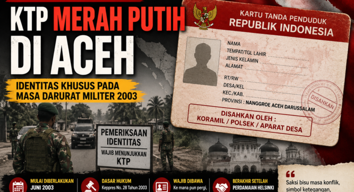 Sejarah KTP Merah Putih di Aceh, Identitas Khusus pada Masa Darurat Militer 2003