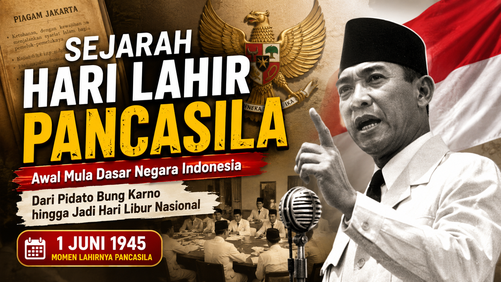 Sejarah Hari Lahir Pancasila 1 Juni 1945