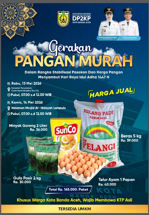 Pemko Banda Aceh menggelar Gerakan Pangan Murah menjelang Idul Adha