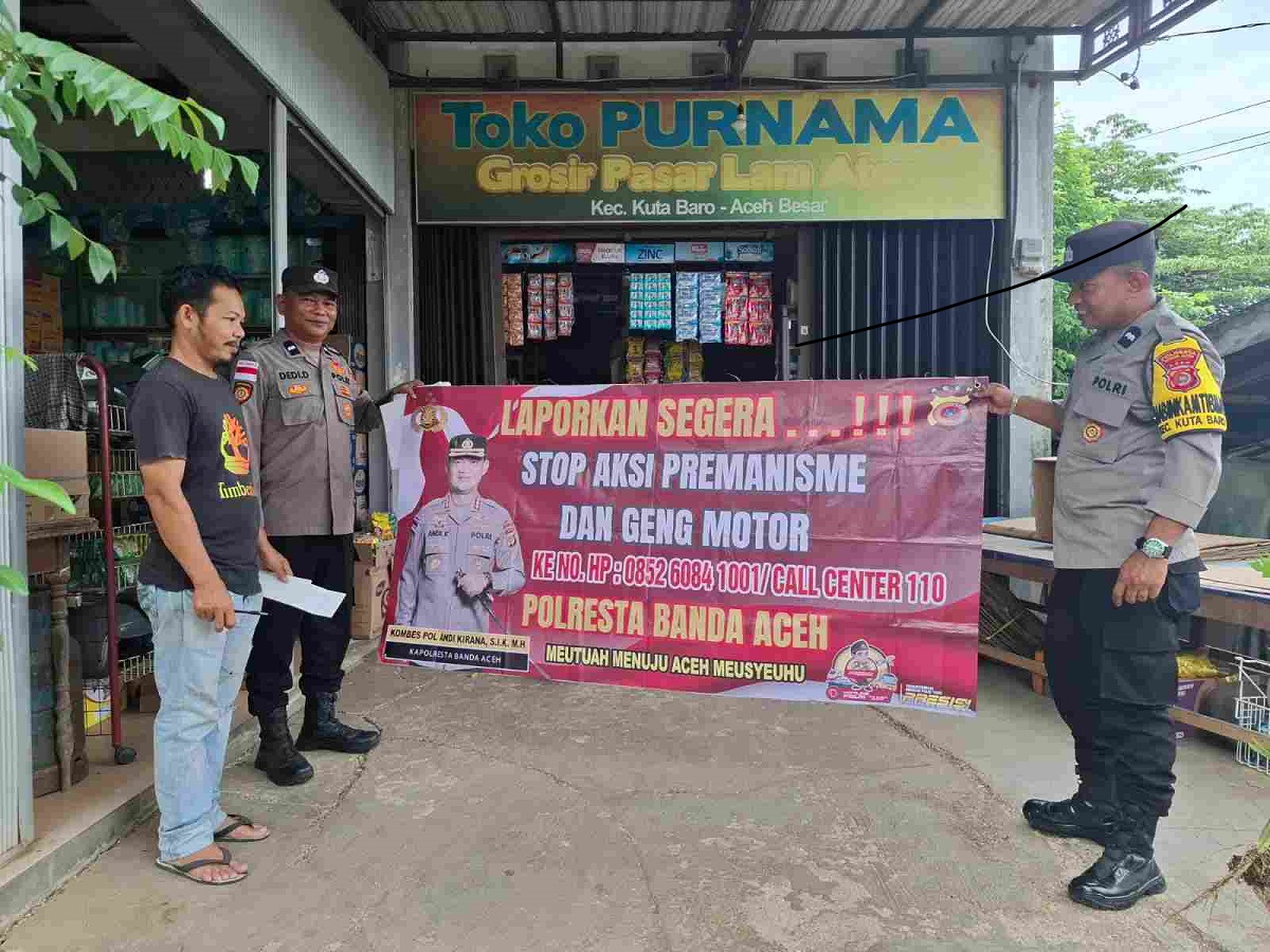 Polresta Banda Aceh menggelar sosialisasi bahaya geng motor dan anti premanisme