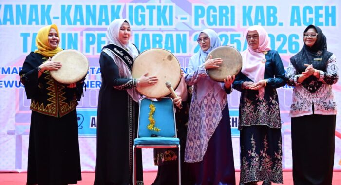Peh Rapai Buka Pagelaran Seni Tari TK Aceh Besar, Bunda PAUD Dorong Anak Tampil Percaya Diri