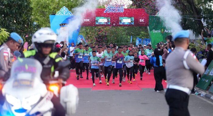 Bank Aceh Bhayangkara Run 2026 Pecahkan Rekor, 4.200 Pelari Ramaikan Hari Bhayangkara ke-80 di Banda Aceh