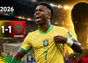 Brasil Ditahan Maroko 1-1 di Piala Dunia 2026, Vinicius Junior Selamatkan Selecao