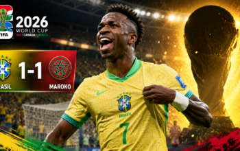 Brasil Ditahan Maroko 1-1 di Piala Dunia 2026, Vinicius Junior Selamatkan Selecao